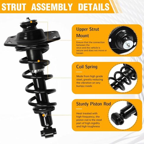 مجموعات الدعامات الخلفية مع استبدال ممتص الصدمات الزنبركي الملفوف لسيارة شيفروليه كامارو 2011-2015 3.6L V6 273029L 273029R (مجموعة من 2) in Kuwait