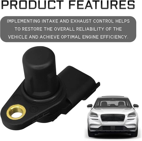 Camshaft Position Sensor Engine System Cam Shaft Intake Position Sensors with Sealing Ring for Chery 1.6L-L4 Automotive Replacement OEM F01R00B003 Ring Contact Sensor Resistant Plug (Black) in Kuwait