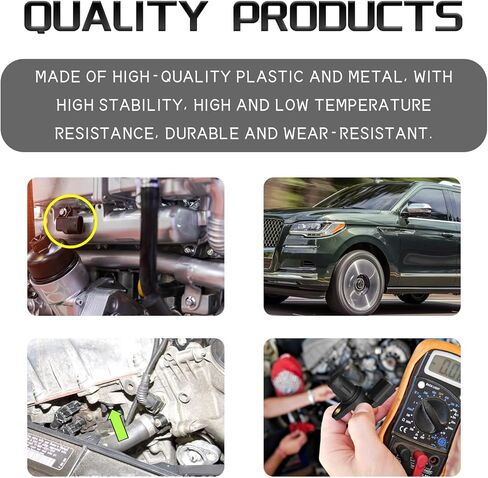 Camshaft Position Sensor Engine System Cam Shaft Intake Position Sensors with Sealing Ring for Chery 1.6L-L4 Automotive Replacement OEM F01R00B003 Ring Contact Sensor Resistant Plug (Black) in Kuwait