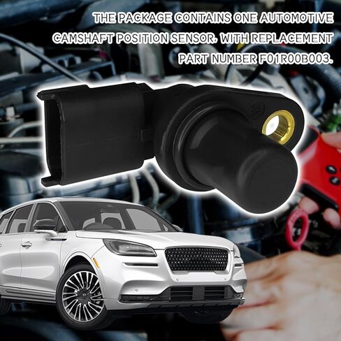 Camshaft Position Sensor Engine System Cam Shaft Intake Position Sensors with Sealing Ring for Chery 1.6L-L4 Automotive Replacement OEM F01R00B003 Ring Contact Sensor Resistant Plug (Black) in Kuwait