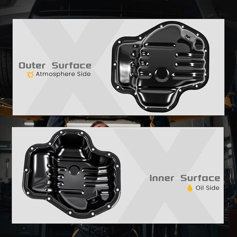 وعاء زيت المحرك مع قابس تصريف متوافق مع Toyota Camry/Solara 2002-2006، Corolla/Matrix 2009-2013، Highlander 2001-2007، RAV4 2004-2005، Scion tC 2005-2010، L4 2.4L، استبدال # 1210128030 in Kuwait