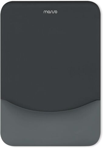 MOSISO Mouse Pad with Wrist Support, Ergonomic Mousepad with Soft Cloth&Raised Curved Memory Foam, Home Office Easy Typing Pain Relief Mousepad with Non-Slip PU Base for Computer Laptop, Antique Green in Saudi Arabia