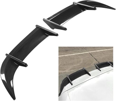 2 قطعة مقاومة للحرارة AK نمط الجذع الخلفي المفسد سيارة الذيل الجناح انخفاض ضغط الرياح قوة قوية ل MK6 (نمط ألياف الكربون) in Kuwait