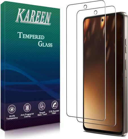 KAREEN [2 pack] Screen Protector Designed for Motorola Moto G Power 5G (2023) Tempered Glass, Anti Scratch, Bubble Free, Easy Installation in Kuwait