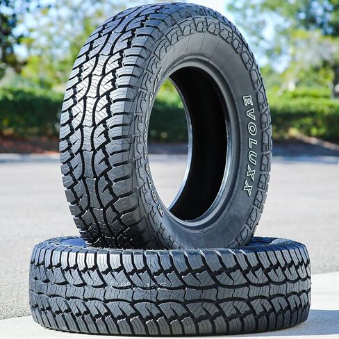 Set of 2 (TWO) Evoluxx Rotator A/T Truck/SUV All-Terrain Off-Road Radial Tires-235/75R15 235/75/15 235/75-15 109T Load Range XL 4-Ply OWL Outlined White Letters in Saudi Arabia