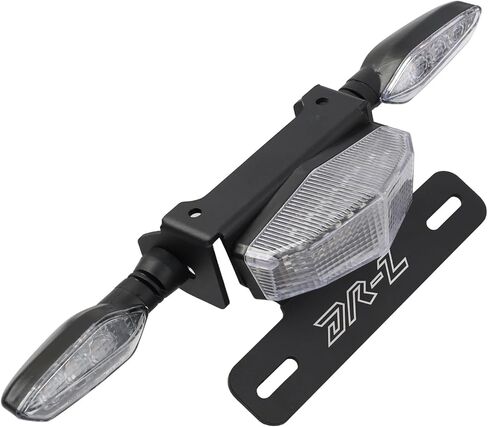 طقم مرتب الذيل لـ DRZ400 DRZ400S DRZ400SM DRZ400E 2000-2024 2025. طقم مزيل الحاجز مجهز بحامل لوحة الترخيص وضوء الفرامل وأضواء إشارات الانعطاف (شفاف) in Kuwait