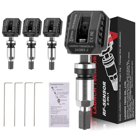 LAUNCH X-431 TSENSOR-05 TPMS Sensor 315MHz/433MHz Dual Frequency Adjustable Angle Rubber Valve Tire Pressure Monitor System Programmable Replace OE-Sensor/1pack (1) in Saudi Arabia
