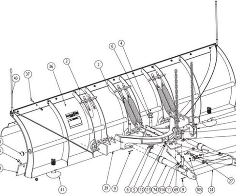 SnowDogg Part # 16101200 - Replacement Trip Spring in Kuwait