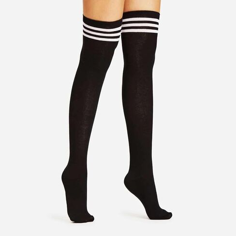 جوارب سيسي عالية الفخذ للرجال فوق جوارب الركبة، جوارب Femboy عالية الفخذ لمرتدي الملابس المتقاطعة، جوارب سيسي شفافة لملابس متقاطعة للرجال، أسود in Kuwait