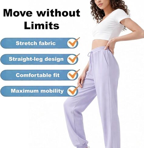 Comfy Pants Women - Stretch Active Pants for Women, Ultra Stretch Quick Drying Track Pants in Kuwait