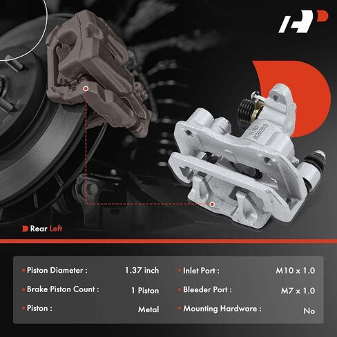 مجموعة فرجار قرص الفرامل A-Premium مع دعامة متوافقة مع Mazda Protege 2003 L4 2.0L Turbocharged، السائق الخلفي الأيسر in Saudi Arabia