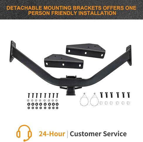 Autekcomma 13146 Class 3 Trailer Hitch, Compatible with Honda Pilot 2016-2022, Acura MDX 2014-2020, 2-Inch Tow Hitch Receiver, Multi-Fit Hitch to Ball Mount, Cargo Carrier. Black Matte Powder Coated. in Kuwait