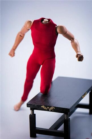 بدلة قفز حمراء مقاس 1/6 بدون أكمام للذكور مقاس 12 بوصة (بدون شكل) in Kuwait