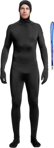 Open Face Bodysuit Include Zipper Helper Adult Unisex Stretchy Zentai Suit Halloween Costume Cosplay Outfit in Saudi Arabia