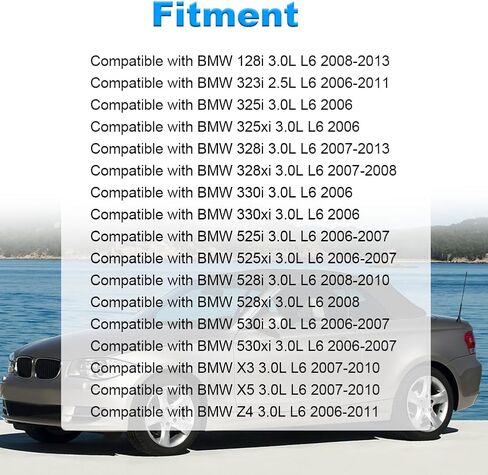 مجموعة شداد الحزام مع بكرة متوافقة مع BMW 128i 323i 325i 325xi 530i 530xi 328i 330xi 525i 528i 528xi 525xi 330i 328xi X3 X5 Z4 لاستبدال 11288620022 11288624196 in Saudi Arabia