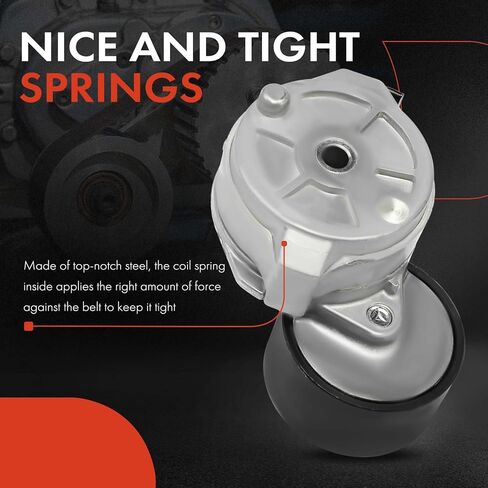 A-Premium Belt Tensioner Assembly with Pulley Compatible with Volvo VNL, VNM, VT & Autocar LLC. Xpeditor & Freightliner 114SD & International Harvester & Kenworth & Mack & Peterbilt & Western Star in Saudi Arabia