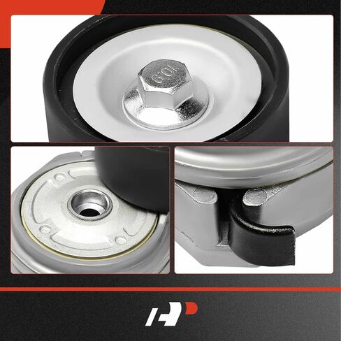 A-Premium Belt Tensioner Assembly with Pulley Compatible with Volvo VNL, VNM, VT & Autocar LLC. Xpeditor & Freightliner 114SD & International Harvester & Kenworth & Mack & Peterbilt & Western Star in Saudi Arabia