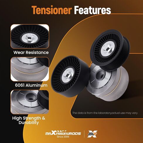 maXpeedingrods Engine Serpentine Belt Tensioner Drive Kit Compatible with Jeep Liberty 2009-2012 Dodge Nitro 2010-2011 3.7L V6 39120 53030958AG 6PK2240 in Saudi Arabia
