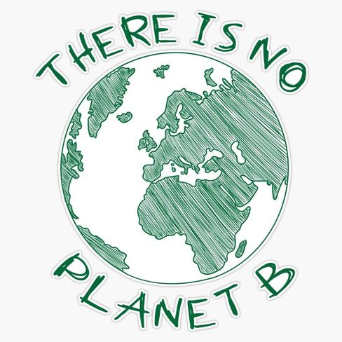 Magnet There is No Planet B Magnetic Vinyl Sticker 5" in Saudi Arabia