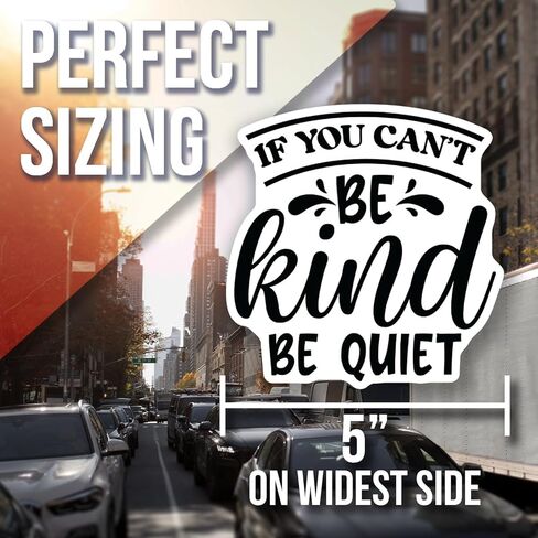 Inspirational Quote Magnet - If You Can't Be Kind Be Quiet Magnet - Motivational Fridge Magnet - Positive Reminder Magnet - Car Magnet AAMT1445 in Saudi Arabia
