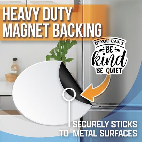 Inspirational Quote Magnet - If You Can't Be Kind Be Quiet Magnet - Motivational Fridge Magnet - Positive Reminder Magnet - Car Magnet AAMT1445 in Saudi Arabia