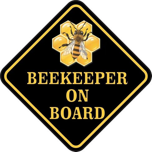 StickerTalk Beekeeper on Board Magnet, 5 inches by 5 inches in Saudi Arabia