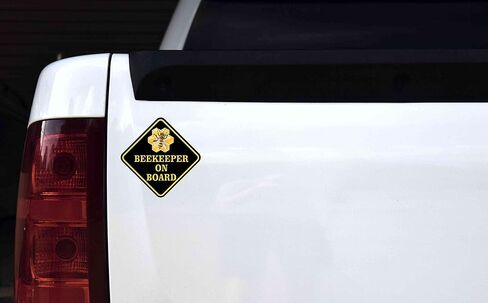 StickerTalk Beekeeper on Board Magnet, 5 inches by 5 inches in Saudi Arabia