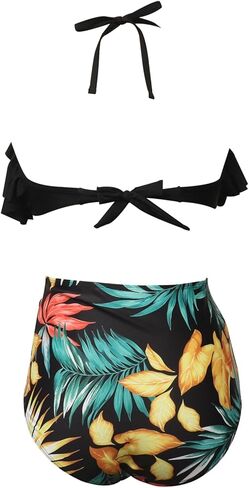 Two Piece Matching Family Swimsuit Set Mommy and Me Bathing Suit Family Matching Swimwear Bikini Sets in Kuwait