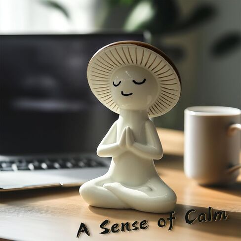 ديكور فطر هوسرنوفو، تماثيل فطر لطيفة مع وضع متصل باليدين لتزيين المنزل والمكتب والحديقة، هدية مضحكة لعيد ميلاد المنزل الجديد والفيل الأبيض in Kuwait