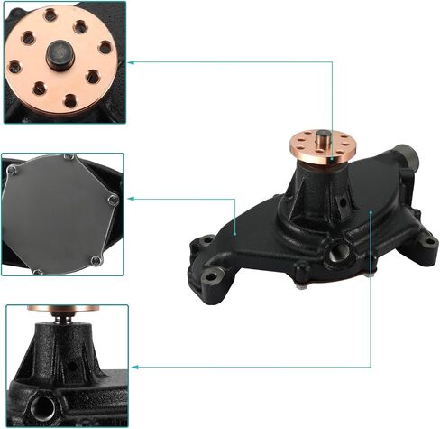 46-8M0113735 مضخة مياه البحر (المكره النحاسية، محمل C&U) لمحرك Mercruiser Mercury Marine 7.4L 8.2L V8، فولفو Penta، OMC Crusader Assembly FI1101053 in Saudi Arabia