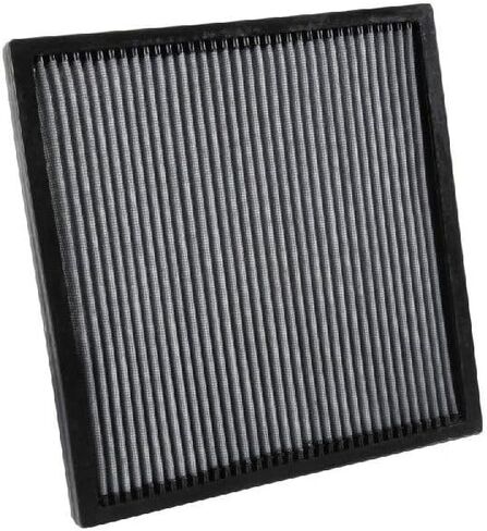 فلتر هواء كابينة K&N مدى الحياة: هواء ممتاز وقابل للغسل ونظيف لمقصورتك: متوافق مع 2010-2015 Chervolet: Camaro، SS، ZL1، VF3017 in Kuwait