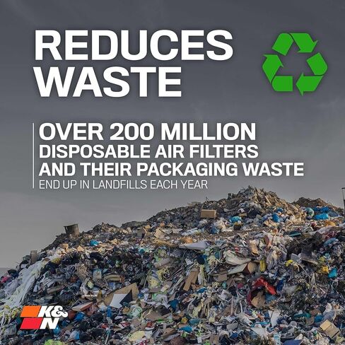 فلتر هواء كابينة K&N مدى الحياة: هواء ممتاز وقابل للغسل ونظيف لمقصورتك: متوافق مع 2010-2015 Chervolet: Camaro، SS، ZL1، VF3017 in Kuwait