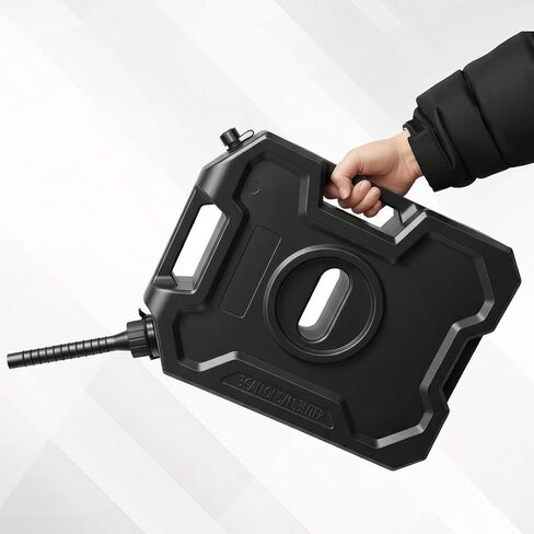 حاوية تخزين سعة 3 جالون، خزان نقل، حاوية تخزين تناسب معظم السيارات، مزودة بحلقة إغلاق إضافية. أسود in Kuwait