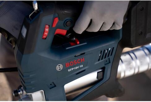 بوش GFP18V-10N 18 فولت مسدس الشحوم 10000 رطل لكل بوصة مربعة أقصى ضغط محرك بدون فرشاة أداة تشحيم محمولة للسيارات والمعدات الثقيلة (أداة عارية) in Saudi Arabia