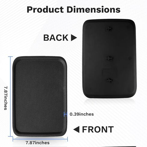 Front Seat Center Console TPE Armrest Liner Mat Compatible with 2014-2020 Chevy Silverado Suburban Tahoe GMC Sierra Yukon XL Replacement 22876379 Armrest Mat Easy to Clean and Waterproof in Saudi Arabia