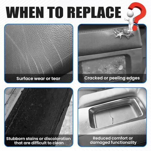 Front Seat Center Console TPE Armrest Liner Mat Compatible with 2014-2020 Chevy Silverado Suburban Tahoe GMC Sierra Yukon XL Replacement 22876379 Armrest Mat Easy to Clean and Waterproof in Saudi Arabia