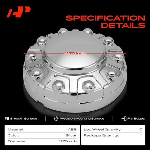 A-Premium Wheel Center Hub Cap Cover Compatible with Ram 4500, 5500, 2019 2020 2021 2022, with 10-Lug Wheel in Saudi Arabia