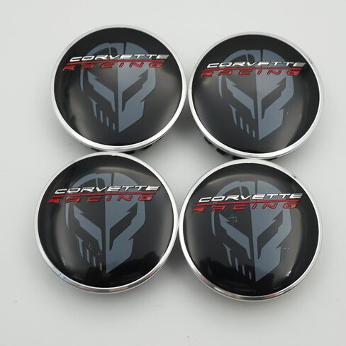 4 قبعات 2020-2025 C8 كورفيت سباق جيك الجمجمة مركز العجلة شعار 84385014 بديل لـ C8 in Kuwait