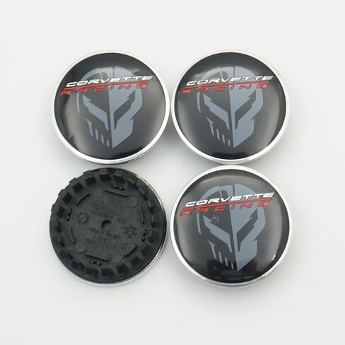 4 قبعات 2020-2025 C8 كورفيت سباق جيك الجمجمة مركز العجلة شعار 84385014 بديل لـ C8 in Kuwait