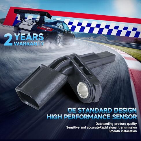مستشعر سرعة العجلات الأمامية الخلفية ABS 4 قطع لسيارة Volkswagen VW Passat Jetta Tiguan Beetle Bora GTI EOS Rabbit Golf CC، 2006-2018 Audi A3 TT يستبدل WHT003856 WHT003857 WHT003858 WHT003859، مجموعة من 4 in Kuwait