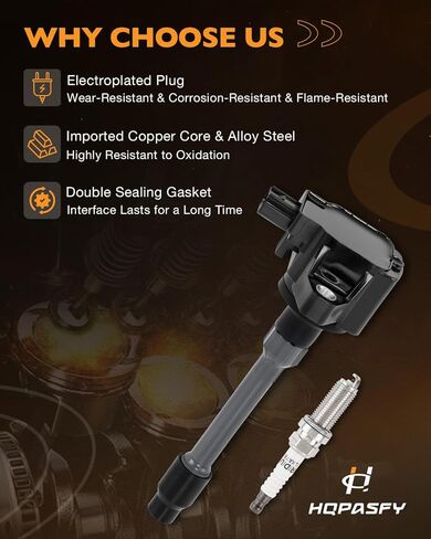 UF749 Ignition Coil and Iridium Spark Plug Set of 4 Compatible with Honda Civic L4 2.0L 2016-2020 and Civic L4 1.5L 2015-2019. Replace UF-749, CM11121A, 305205RO013 in Saudi Arabia