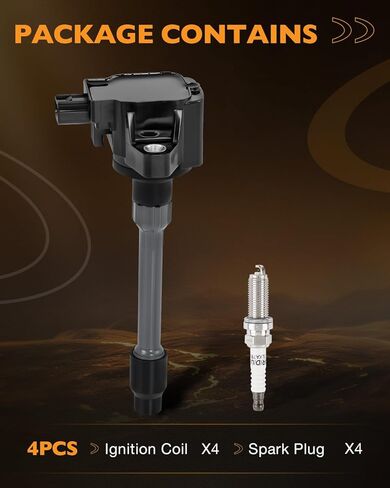 UF749 Ignition Coil and Iridium Spark Plug Set of 4 Compatible with Honda Civic L4 2.0L 2016-2020 and Civic L4 1.5L 2015-2019. Replace UF-749, CM11121A, 305205RO013 in Saudi Arabia