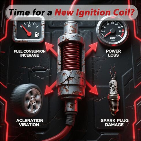 8 Pack Ignition Coil & Iridium Platinum Spark Plug Compatible with LR4/Range Rover/Sport 5.0L V8, Jaguar XF/XJ/XK/XKR 5.0L V8 (13-10) - w/Brackets & Hardware - Replaces AJ811378 ILKAR7C10 in Kuwait