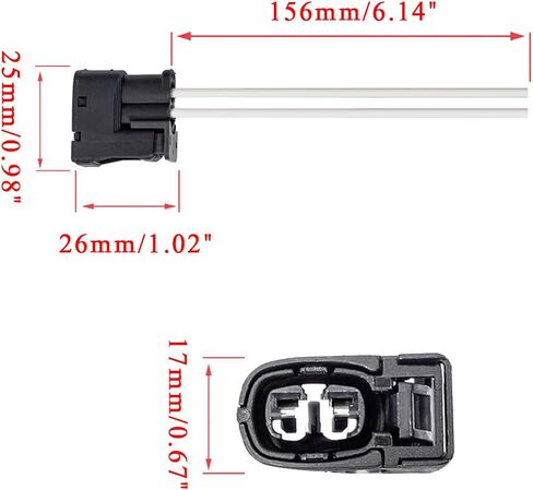 ENA Set of 4 Ignition Coil Connector Compatible with Dodge Ford Toyota Kia Volvo Hyundai Intrepid Edge Explorer Camry Optima Santa Fe Sienna Tacoma MKS MKT Rio S80 XC90 L4 V6 3.0L 3.3L 3.5L 4.0L 4.6L in Saudi Arabia