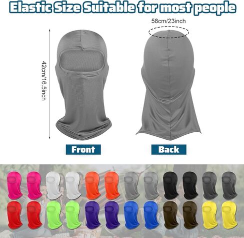 24 Pcs Balaclava Ski Masks Full Face Cover Neck Gaiter UV Sun Protection for Outdoor Sports Cycling Bandana Multicolor in Saudi Arabia