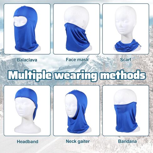 24 Pcs Balaclava Ski Masks Full Face Cover Neck Gaiter UV Sun Protection for Outdoor Sports Cycling Bandana Multicolor in Saudi Arabia