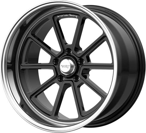 عجلة AMERICAN RACING VN510 المخصصة - 18 بوصة × 10 بوصة، 12 إزاحة، نمط مسمار 5 × 120.65، محور 72.6 مم - أسود لامع مع حافة مقطوعة بالألماس in Saudi Arabia