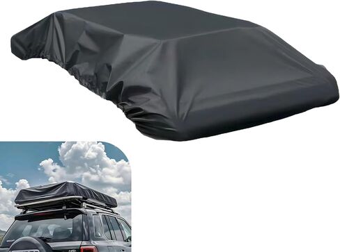 Car Roof Rack Cover, Waterproof Rooftop Cargo Cover, 74.8 x 57 Inches Rooftop Luggage Rain Cover with Drawstring, Universal Travel Accessories, for Most Cars (Black) in Saudi Arabia
