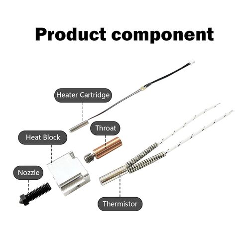 مجموعة طارد الطابعة ثلاثية الأبعاد tzdaDeve للمدفعية الجانبية X1 X2 Genius خرطوشة السخان الثرمستور NTC 100K فوهة 1.75 مم in Kuwait