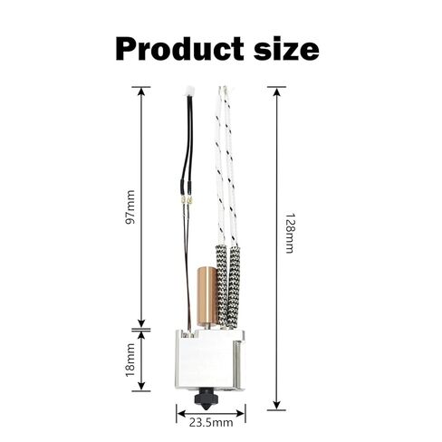 مجموعة طارد الطابعة ثلاثية الأبعاد tzdaDeve للمدفعية الجانبية X1 X2 Genius خرطوشة السخان الثرمستور NTC 100K فوهة 1.75 مم in Kuwait